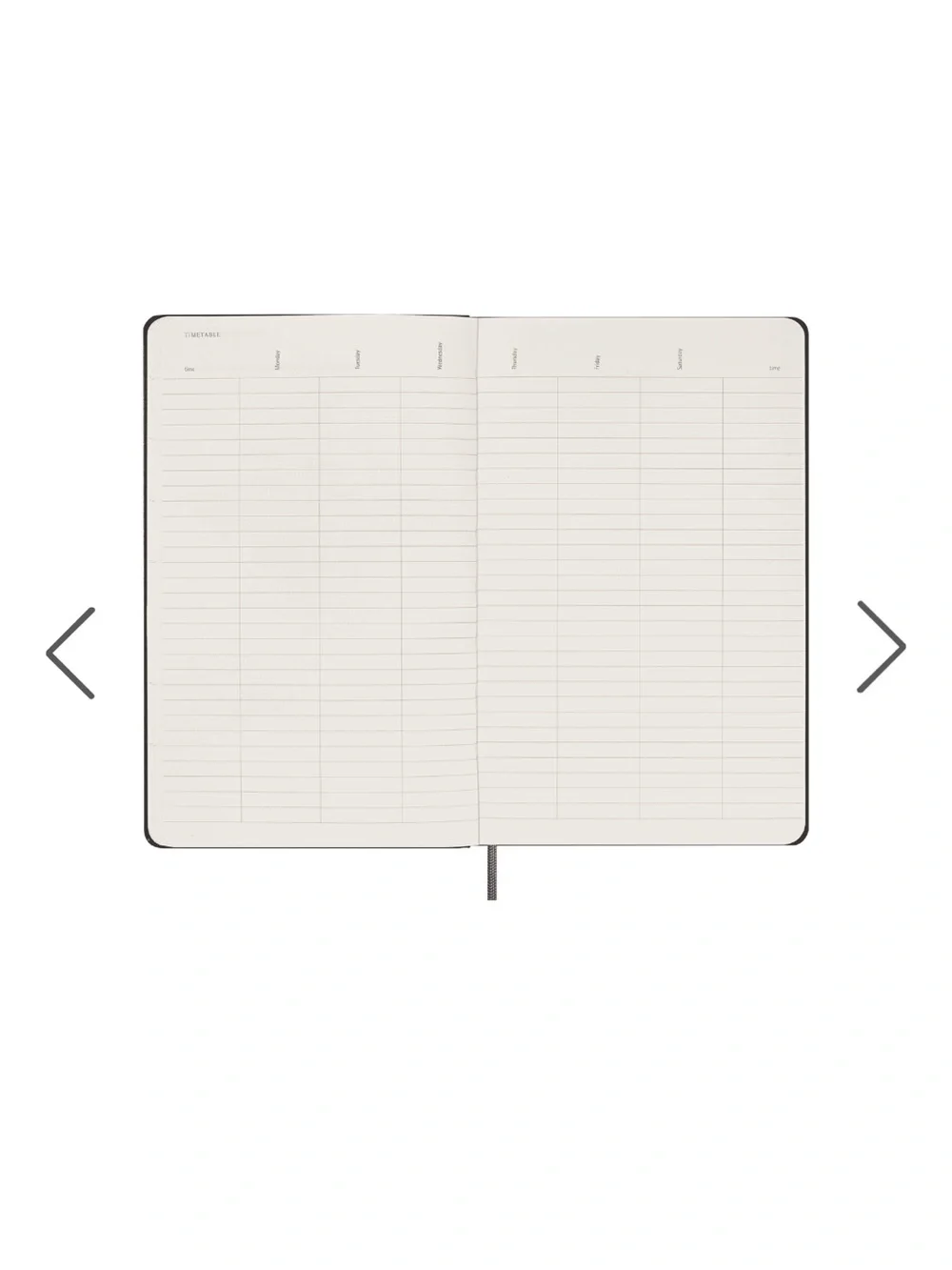 Moleskine Weekly Undated Planner Black Hardcover 5